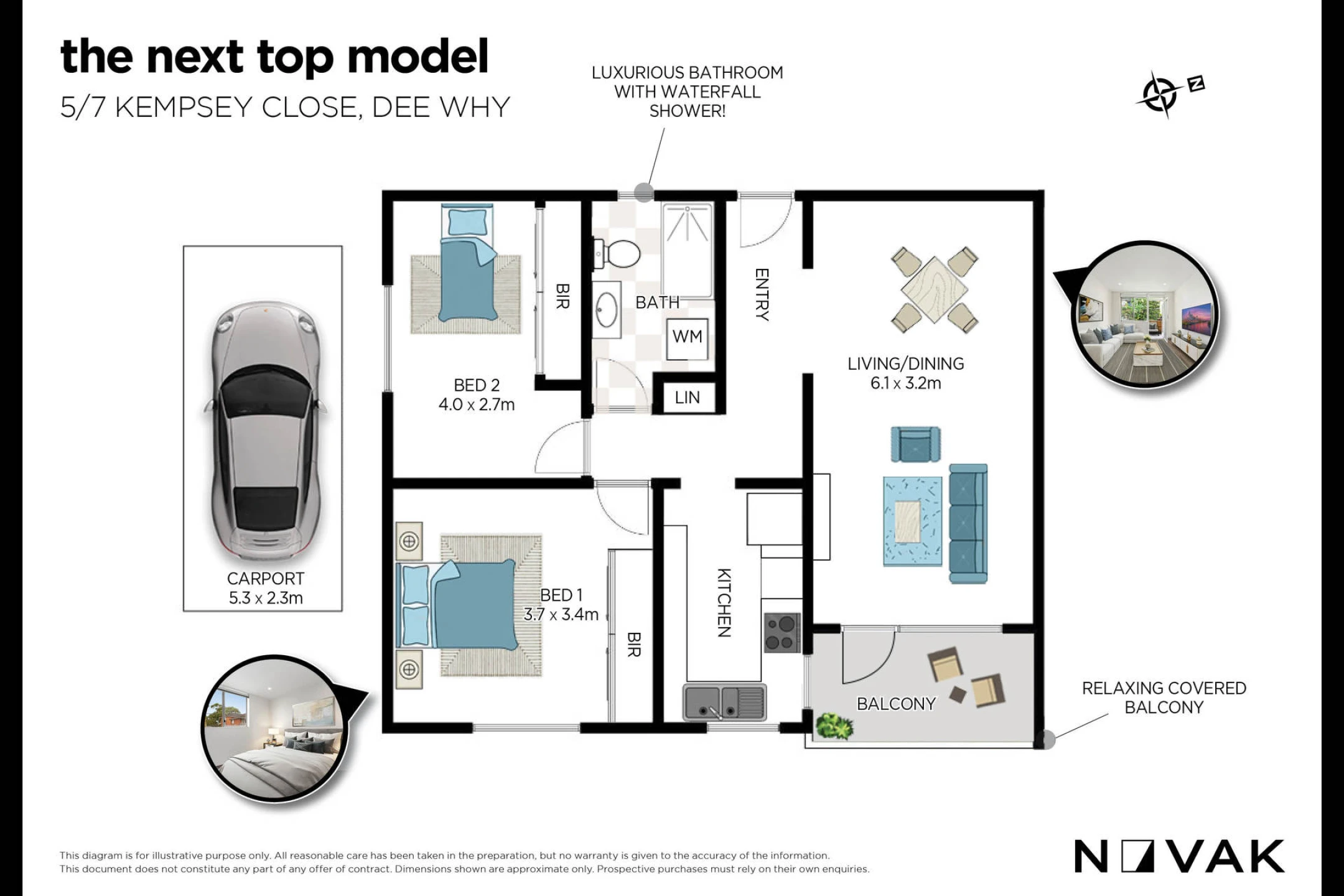 5 / 7 Kempsey Close, Dee Why NSW 2099, Dee Why - Thumbnail 3