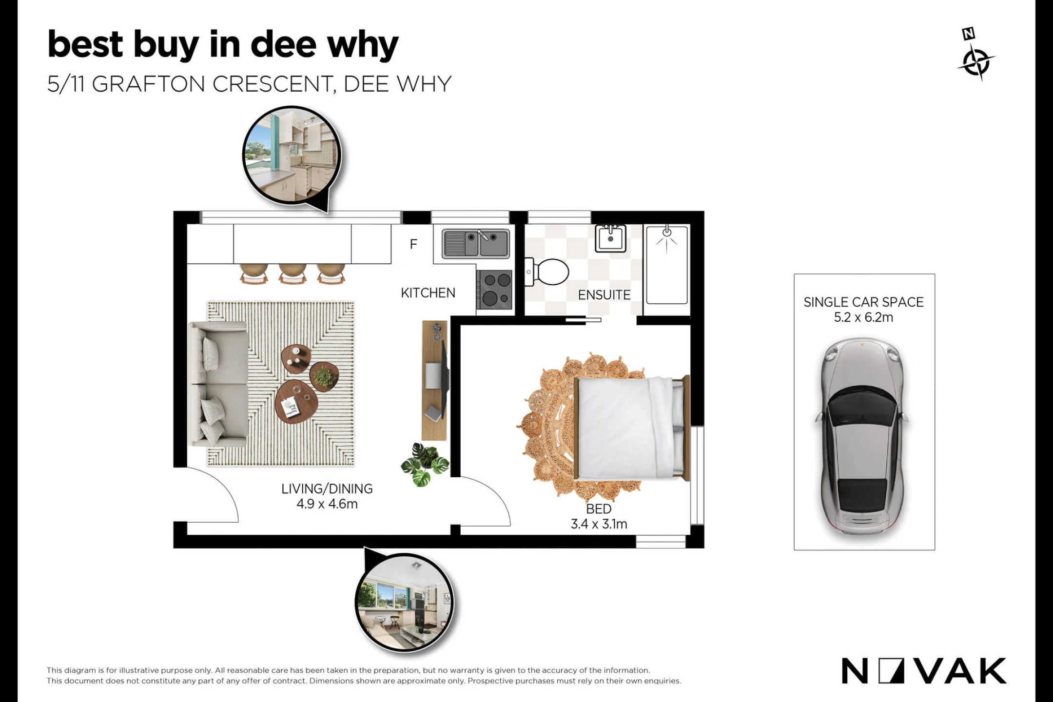 5 / 11 Grafton Crescent, Dee Why NSW 2099, Dee Why - Thumbnail 3