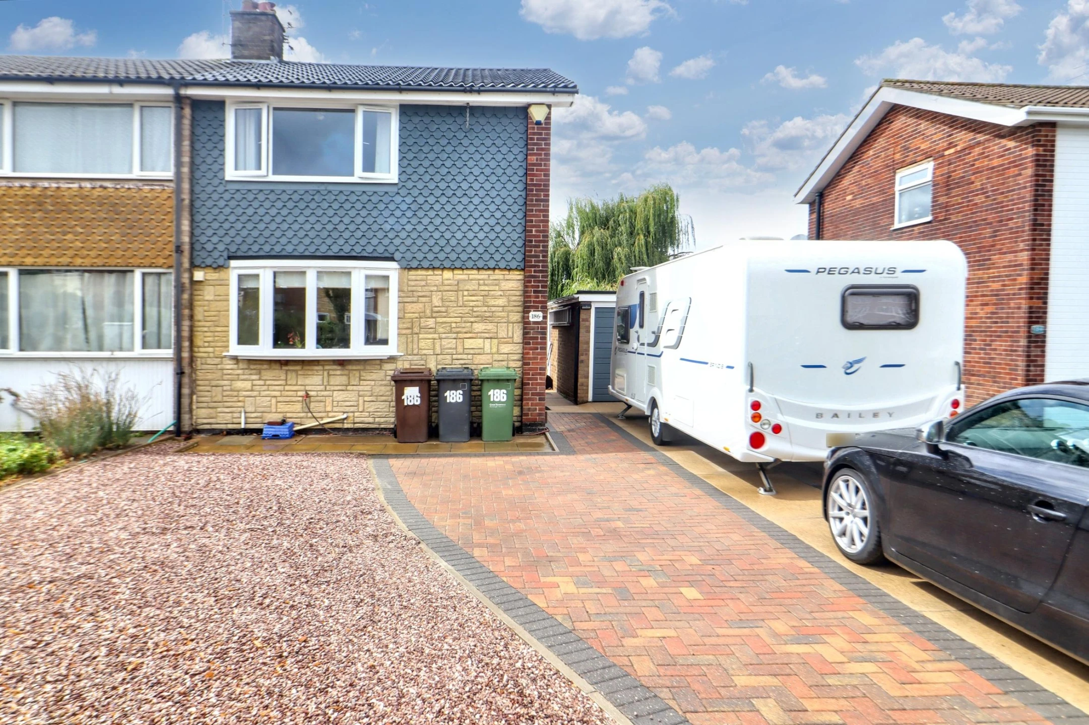 Beautifully presented and extended 2 double bedroomed semi detached